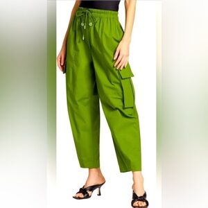 FARM Rio Green Cropped Pants